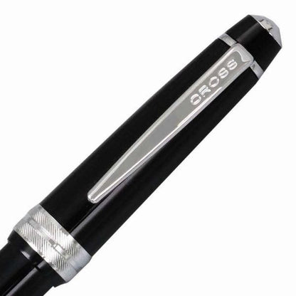 Cross Bailey Light black ballpoint pen with glossy resin body and chrome fittings