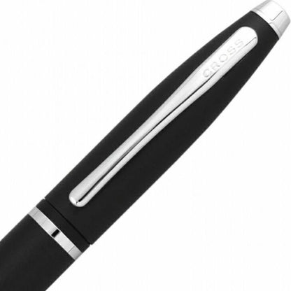 CROSS Kuro AT0112-14 matte black ballpoint pen with brass and chrome twist mechanism
