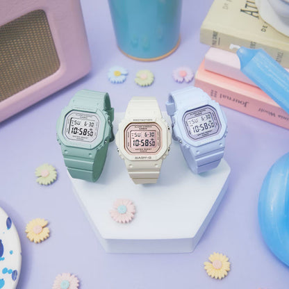 Casio Baby-G BGD-565 Series Flower Color Watch Model BGD-565SC-2JF Blue women’s wristwatch — Japan Import