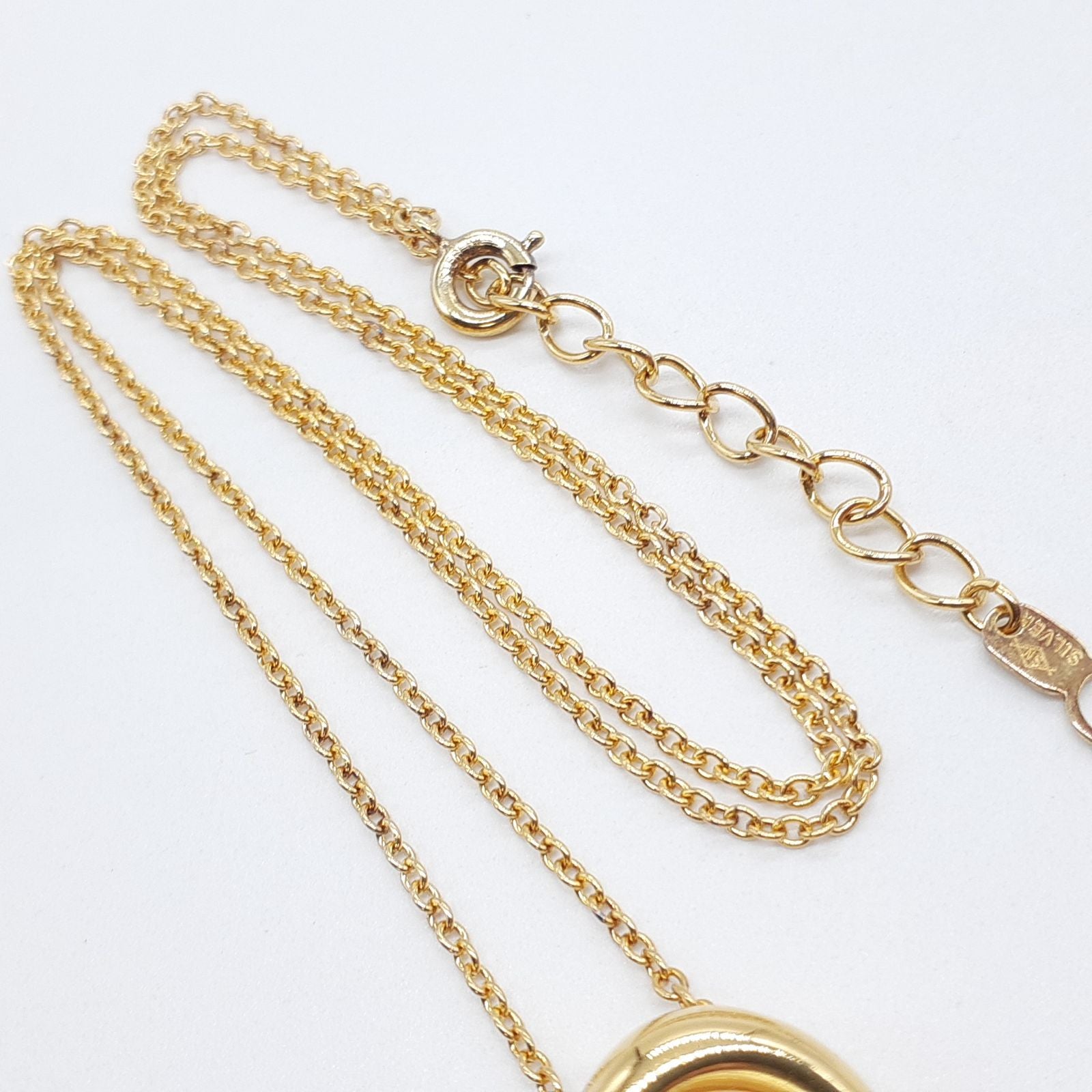 Tasaki necklace with gold coated SILVER 925 featuring an Akoya pearl on a 41cm chain with extender