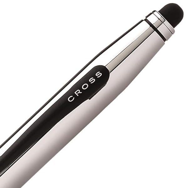 Kuro CROSS Tech Two Chrome Ballpoint Pen with stylus and included parts, 136 mm length