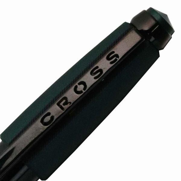 Cross Edge Selektip rollerball pen in green lacquer with slim 14.9mm body and retractable tip