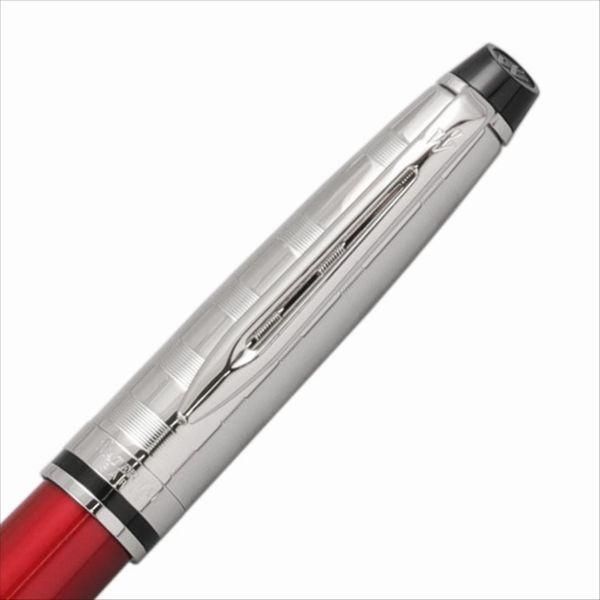 WATERMAN Expert DX Dark Red fountain pen with Medium nib and silver trim
