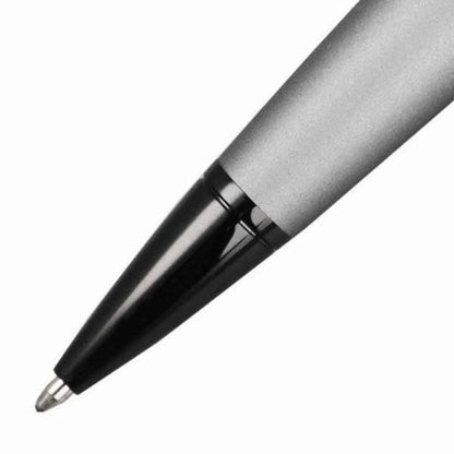 CROSS Bailey AT0452-20 ballpoint pen in matte gray lacquer with brass and black PVD accents