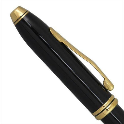 CROSS Townsend Update Black Lacquer ballpoint pen measuring 5.9 inches with black lacquer finish and silver accents