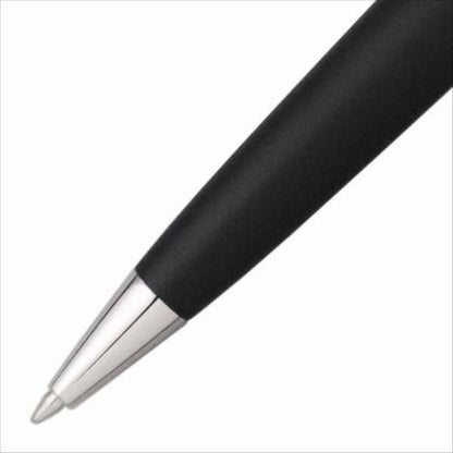 WATERMAN Expert Essential Matte Black ballpoint pen with brass lacquered body and nickel palladium clip