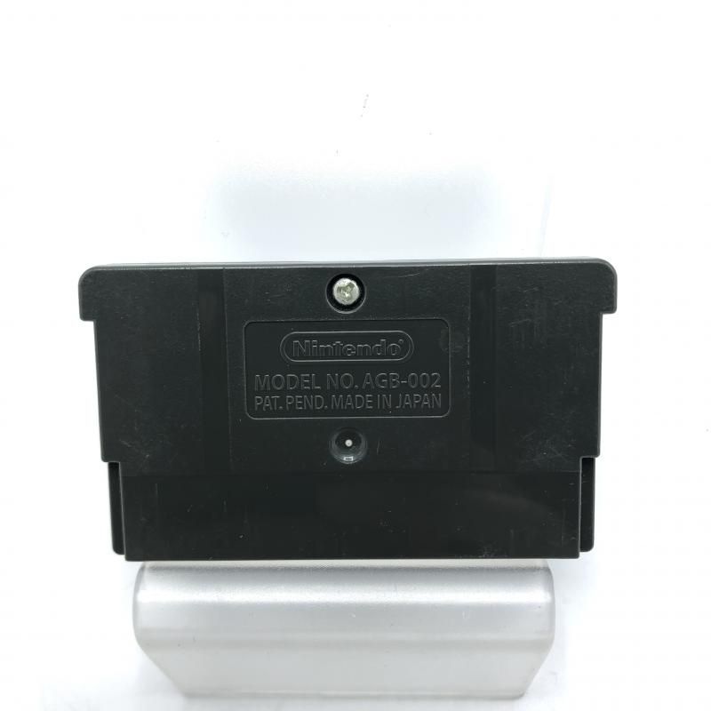 Game Boy Advance Sansera Narga 1x2 handheld console with outer box, torn manual, and scratched software