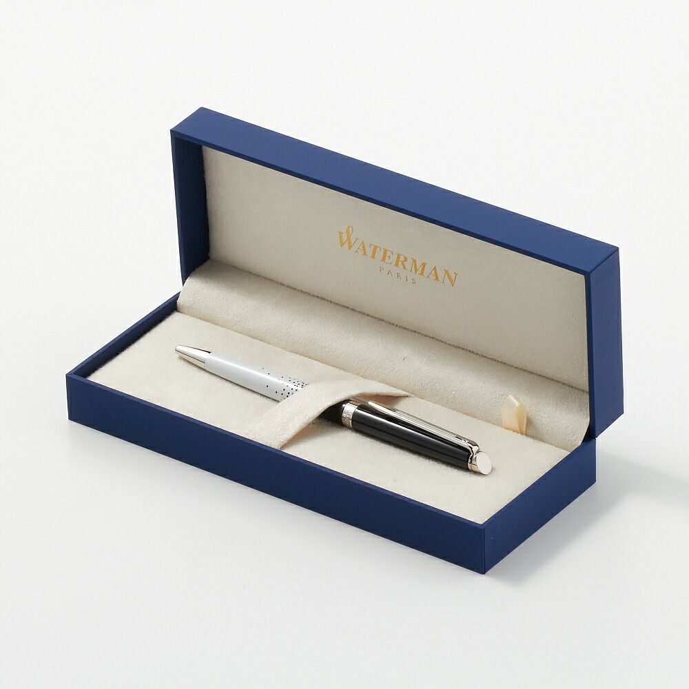 Waterman Ombre Lumiere Metropolitan CT Ballpoint Pen with sleek metallic finish and black grip, 13.5 cm long