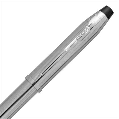 Limited Edition Cross Rollerball Pen Century II with chrome finish and gold-plated clip in gift set